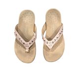 Vionic Lucia Pink Snakeskin Bejeweled Embellished Womens T-Strap Thong Sandals 9 Photo 1