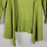Kenar Womens Cardigan Size S Moss Green Silk Blend Knit Open Front 3/4 Sleeve Photo 5