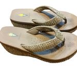 Volatile size 8 wedge tan thong sandal women’s island Photo 1
