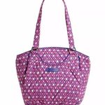 Vera Bradley  Shoulder Bag Pink & Purple Diamond Pattern Quilted Purse Photo 0