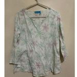 Fresh Produce  Size Small Gauzy Blouse Cotton Floral Lightweight Long Sleeve Top Photo 0
