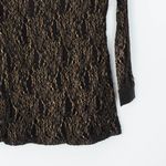 Kirra Womens Keyhole Lace Mini Dress Size M Black Long Sleeve Collar Whimsigoth Photo 2