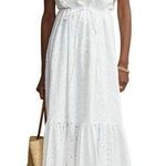 Polo Ralph Lauren Linen Ruffled Eyelet Midi Dress, White Size 4 New w/Tag $398 Photo 0