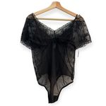 Wacoal  Black Lifted In Luxury Lace Thong Bodysuit  Black NEW Photo 3