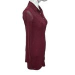 Princess Polly  Friday Fever Mini Dress Burgundy BodyCon Glitters Women’s Size 4 Photo 4