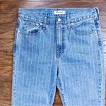 Madewell • The Perfect Vintage Jean: Pinstripe Edition crop ankle blue white Photo 2