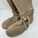 Kate Spade Leather Suede Tie Ankle Boots sz 8.5 Photo 2