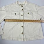 Madewell NWT Cocoon Sleeve Jean Jacket Ecru Cream White Collarless NU399 XS Photo 9