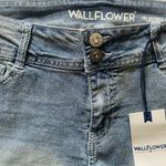 NWT--DENIM SHORTS-SIZE 13 /31 Wallflower luscious curvy fit stretch shorts, brand new, size 13 Measurements: Waist: side to side 18 inches Inseam: 3 inches Photo 3