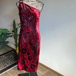 Elie Tahari Carter Velvet Wild Currant Dress Size 8 NWT Photo 4