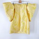 Solace London ‎ Elina Off-The-Shoulder Duchesse Satin Mini Dress Size US 6 Yellow Photo 5