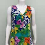 Jams World  sleeveless hibiscus flower button front midi dress size small Photo 1