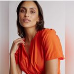 Quince  100% Organic Cotton Tiered Maxi Dress Vermilion Red Size XS NWT Photo 4