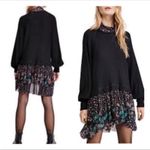 Free People  x REVOLVE Black Layered Mini Dress S Photo 6