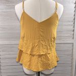 Alya  Cami Top Tiered Embroidered Golden Yellow-Small Photo 2