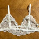Free People white Lace Bralette Intimates Size Large Photo 0