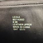 Ralph Lauren  Leola Cuffed Black Leather Pointy Toe Bootie Stiletto Size 8.5 Photo 7