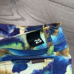 joe's jeans NWOT  Supernova Yellow Blue Tie Dye Cut Off Stretch Jean Shorts 25‎ Photo 9