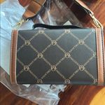 Valentino Orlandi Brown and Tan Crossbody Bag with Monogram Photo 1