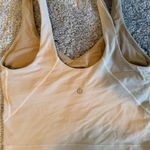 Lululemon  athletica Beige Crop Top with Pink and Black Accents Photo 2