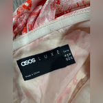 ASOS  Red Floral Off-Shoulder Mini Dress Photo 13