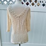 Adiva off white crochet knit shirt Photo 6