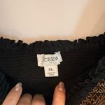 J.Crew  Smocked Sundress Size XL Black Ruffle Sleeves Tiered Woman’s Photo 4