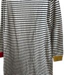 Sleepy Jones Twyla Navy & White Stripe Long Sleeve 100% Cotton XS Sleepshirt. Photo 4