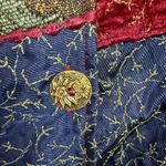 Indigo Moon mixed material, velvet, cotton patchwork button down jacket 1X Size XL Photo 3