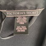 Victoria's Secret  Black Satin Midi Robe Photo 3