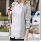 CAbi grey kit Cardigan Sweater size small! Photo 1