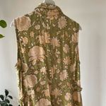 White Stag  Olive and Cream Floral Dress Photo 3