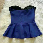 Body Central  Y2K Strapless Bow Peplum Top Small Photo 4