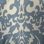 Laundry by Shelli Segal Top XL Blue Damask Crop Button Up Tie Hem 3/4 Dolman Sl Photo 6