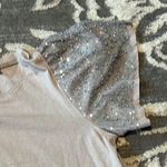 Fantastic Fawn  Short Sleeve Tee with Sequin Sleeves worn one time Photo 3