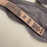 Victoria's Secret Victoria’s Secret Dream Angels Lined Demi Purple Silver Lace Bra Size 34C Photo 3