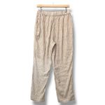 Nic+Zoe Beige Striped Linen Blend Pants Size 8 Pull-On Trousers Lightweight Photo 1