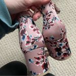 Candie's Candie’s Sakura Cherry Blossom Satin Block Heel Strappy Sandal 8.5 Photo 5