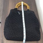 Liz Claiborne  Vintage Crochet Bamboo
Handle Bag Y2K Purse‎ Handbag Black Photo 7
