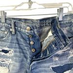 American Eagle  Vintage Hi Rise Festival Jean Short shorts Distressed Size 6 Photo 4