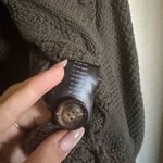 Disturbia Nerthus Pom Pom Cable Knit Cardigan Sz XL in Green Chunky Photo 7