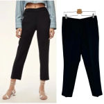 Aritzia Wilfred Darontal Black Cropped Pants Size 6 Photo 1