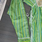 Cotton Nayra Cut Beautiful Kurti Set Indian Women Wedding Wear Ethnic Kurta Set Green Size XL Photo 4