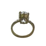 Diamond CZ Engagement Wedding Silver Ring Size 6.5 Photo 3