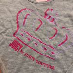 Juicy Couture Grey Y2K Style Crown Long Sleeve Thermal Ribbed Top Women Med NWT Photo 3