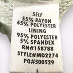 Mable L Pastel Green Mini Dress Badale Smocked Ruffles Satin Coquette Feminine Size L Photo 8