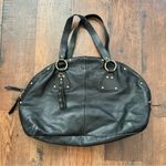 7 For All Mankind black leather shoulder bag Photo 2