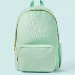 Stoney Clover Lane NWT x Target Mint Green Terry Backpack Full Size Beach Pool Photo 6