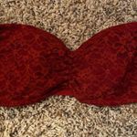 Red Lace Bandeau Top Photo 0