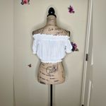 Show Me Your Mumu GiGi White Smocky Crop Top in Medium Photo 10